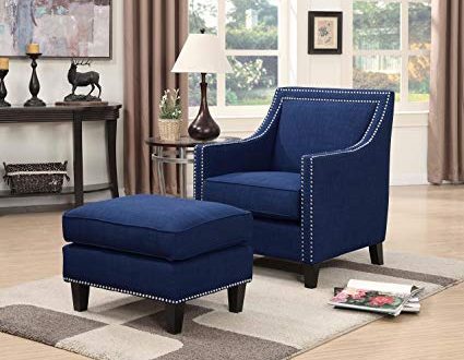 Blue Accent Chair With Ottoman 425x330 