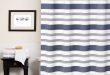 Shop Nowell 100% Cotton Striped Shower Curtain 70