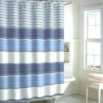 Blue Striped Shower Curtain Blue And White Striped Shower Curtain