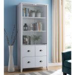 Sylas Bookcase With Glass Doors