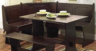 Amazon.com - Nook Table Breakfast Bench Corner Dining Set 3 Piece