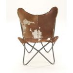 Brown Leather Butterfly Chair | Wayfair