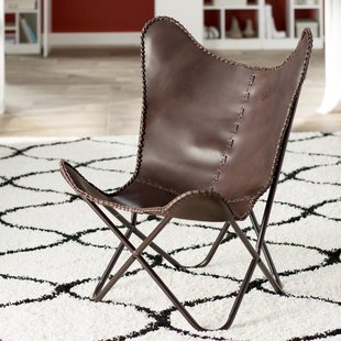 Brown Leather Butterfly Chair | Wayfair