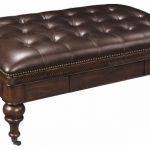 36 Top Brown Leather Ottoman Coffee Tables