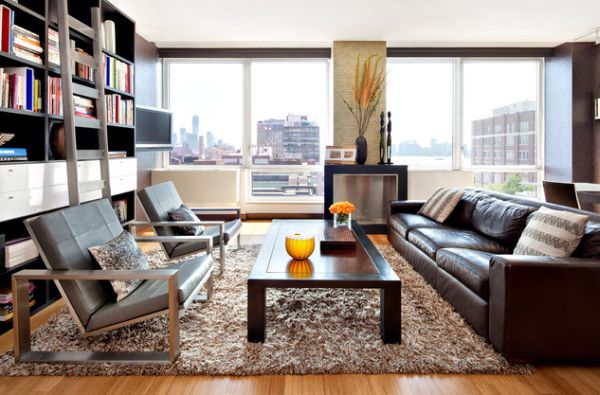 Give Your Living Room An Elegant Look With A Brown Leather Sofa