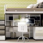 Full loft bed with desk and stairs - Desk : Interior Design Ideas