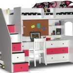 White Loft Bed With Desk And Stairs - Ideas on Foter