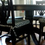 Living in the Rain Garden: Dining Room Chair Cushion Slipcover
