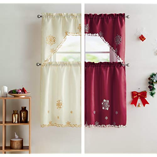 Christmas Curtains for Kitchen Windows: Amazon.com