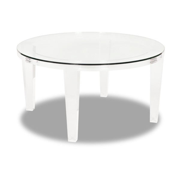 Ice Coffee Table - Round - Clear Acrylic - Glass | Moss Studio