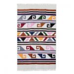 Handwoven Geometric Cotton Area Rug from Guatemala - Pacific