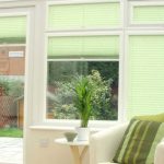Venetian blinds installed in a conservatory
