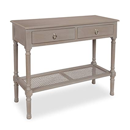 Amazon.com: Kate and Laurel Cayne Wood Console Table with 2 Drawers