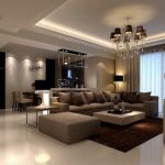 brown beige living room ideas modern furniture sandstone floor tiles