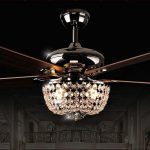 Crystal Chandelier Ceiling Fan Combo u2026 | Remodeling | Ceiliu2026