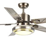 7PM 48-Inch Contemporary Ceiling Fans LED Chandelier Fan with 5