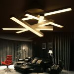 Contemporary LED Ceiling Lamp Bedroom Acrylic Lamp Shade Irregular