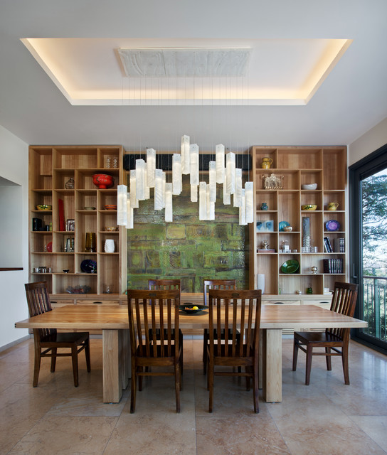 Tanzania Fused Glass Dining Room Chandelier | Custom Light Fixture
