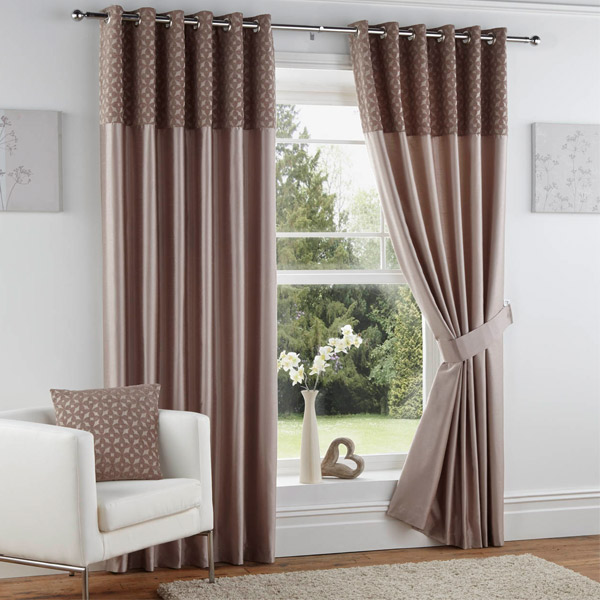 Make your choice with contemporary faux silk eyelet curtains for