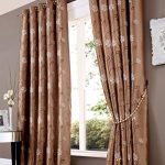 Amazon.com: FLORAL EMBROIDERED FAUX SILK Eyelet Curtains Ready Made