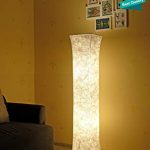 52'' LED Floor Lamp & 2 Light Bulbs，Contemporary Roman Columns