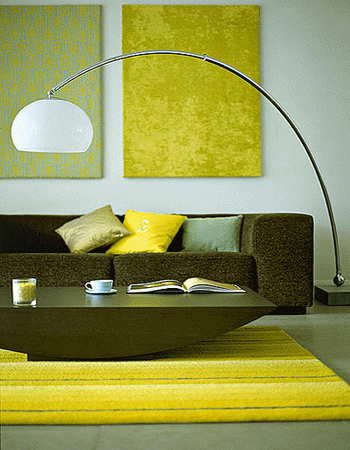 Room Decorating with Contemporary Arc Floor Lamps
