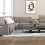 Contemporary Power Reclining Storage Sectional with USB | Haynes