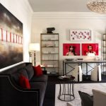 Black Velvet Sofa - Contemporary - living room - Dillard Design