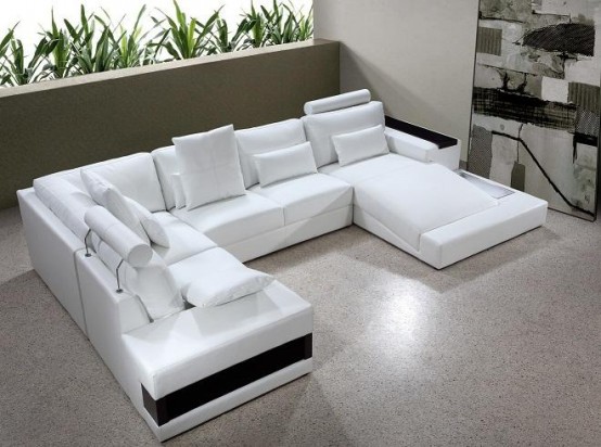 Furniture that speak everything about home beauty: contemporary sectional  sleeper sofa leather