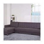 Frankfort Convertible Sectional Sofa Bed in Gray - Sectionals