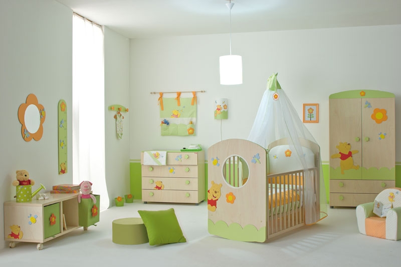 Nice Baby Nursery Furniture Set with Winnie the Pooh from Doimo
