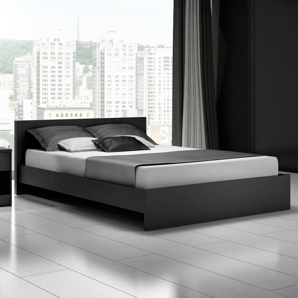 Modern Black Queen Platform Bed Frame Cool Designs