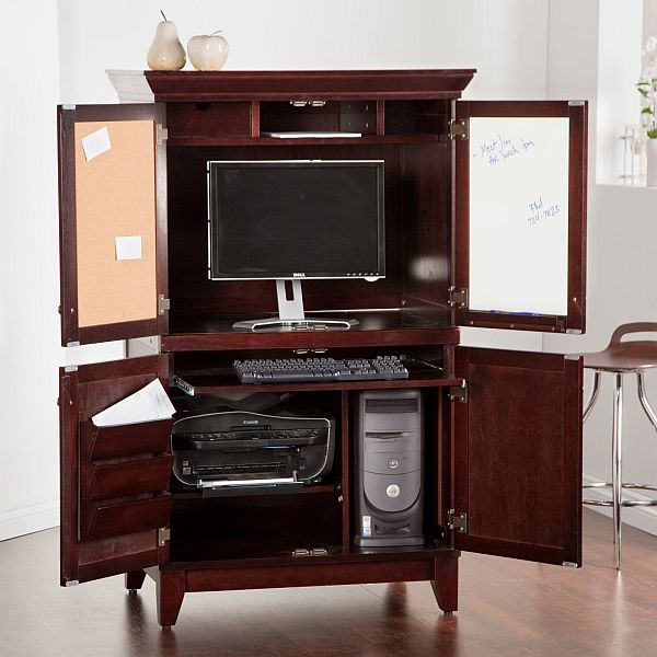 Chic computer armoire
