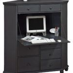 Amazon.com: Harwick Corner Computer Armoire, Black: Home & Kitchen