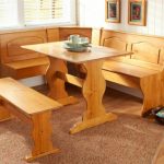 SOLID WOOD Kitchen Nook Corner Dining Breakfast Table Bench Cushion