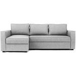 Abakus Direct Boston Corner Sofa Bed Storage in Grey - Left Hand
