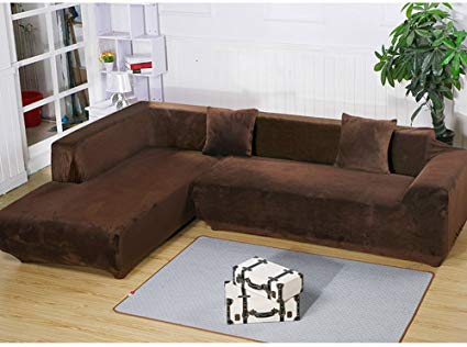 Amazon.com: Getmorebeauty L Shape Sectional Thick Plush Velvet Couch