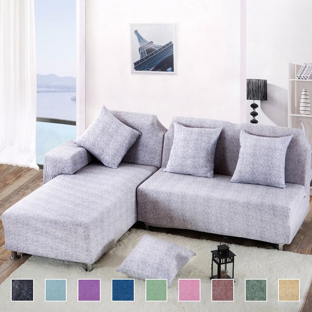 2 pieces Covers for L Shaped Sofa Living Room Corner Sofa Covers