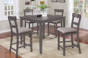 Counter Height Grey Kitchen & Dining Room Sets You'll Love | Wayfair