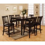 Shop Bension Espresso 7-piece Counter-height Dining Set - Free