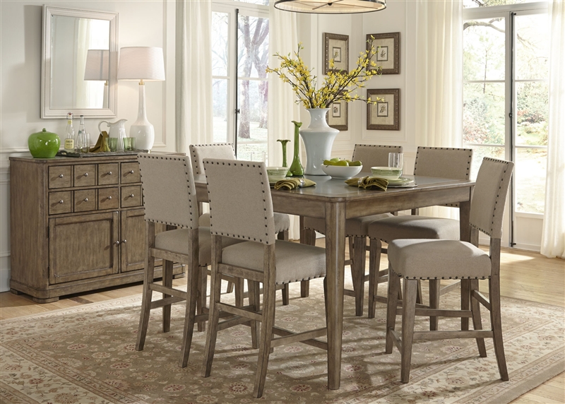 Weatherford Gathering Table 5 Piece Counter Height Dining Set in