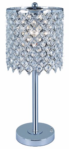 Park Madison Lighting PMT-1204-15 Contemporary Crystal Table Lamp