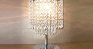 Dazzling Single Light Table Lamp With Delicate Gray Table Lamps