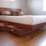 Classic Modern Bed with Storage (Mid Century Danish Modern Style Bed