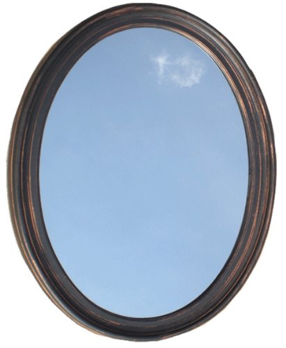 Amazon.com: Decorative Oval Framed Wall Mirror - Oil Rubbed Bronze