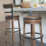 Details about Bar Height Swivel Stool Back Tall Kitchen High Chair