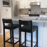 Kitchen bar stools. Black, wooden? With chair back. | Home ideas