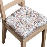 Amazon.com: Arlee Paisley Set of Two (2) Chair Pad Seat Cushions
