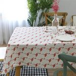 Amazon.com: Floralby Flamingo Pattern Rectangle Tablecloth Cotton