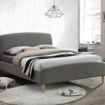 Birlea Quebec Grey Fabric Upholstered Small Double Bed Frame 4FT 120cm |  Bedroom | Upholstered bed frame, Grey upholstered bed, Upholstered beds